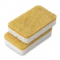 Набор губок для посуды из целлюлозы и кокосового волокна eco sponge, белые, 6 шт.