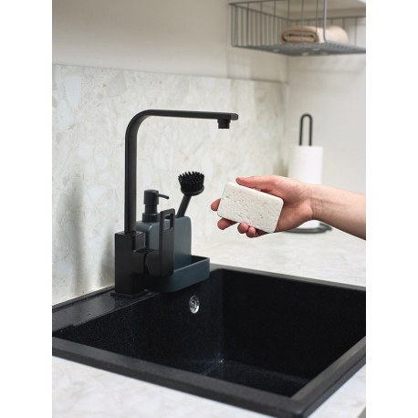 Набор губок для посуды из целлюлозы и кокосового волокна eco sponge, белые, 6 шт.