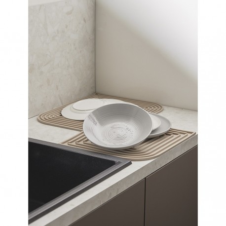 Коврик для сушки посуды dry flex, 34,5х31,5 см, бежевый