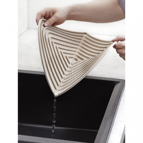 Коврик для сушки посуды dry flex, 34,5х31,5 см, бежевый