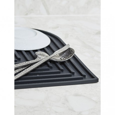 Коврик для сушки посуды dry flex, 34,5х31,5 см, темно-серый