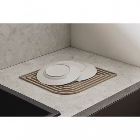 Коврик для сушки посуды dry flex, 34,6х44,6 см, бежевый