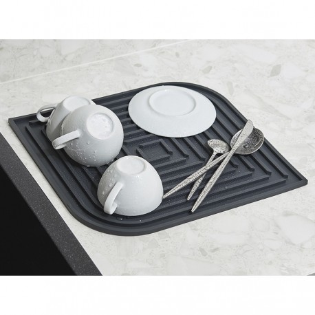 Коврик для сушки посуды dry flex, 34,6х44,6 см, темно-серый