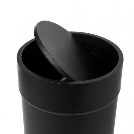 Корзина для мусора с крышкой touch, 6 л, черная