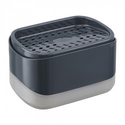 Диспенсер для жидкости для мытья посуды nori, 350 мл, темно-серый