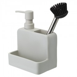 Диспенсер для мыла noble, 280 мл, светло-серый