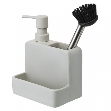 Диспенсер для мыла noble, 280 мл, светло-серый