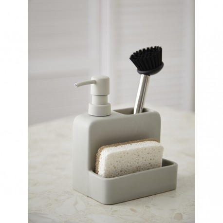 Диспенсер для мыла noble, 280 мл, светло-серый