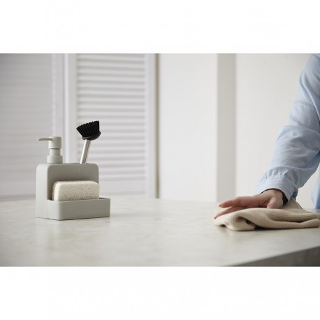 Диспенсер для мыла noble, 280 мл, светло-серый