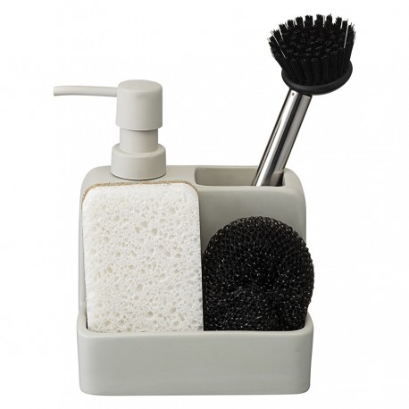 Диспенсер для мыла noble, 280 мл, светло-серый