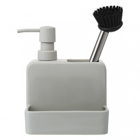 Диспенсер для мыла noble, 280 мл, светло-серый
