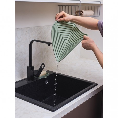 Коврик для сушки посуды dry flex, 34,6х44,6 см, шалфей