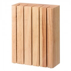 Подставка для ножей hevea, светлое дерево