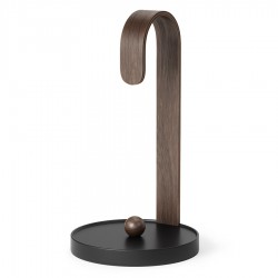 Держатель для бумажных полотенец bellwood, черный/орех