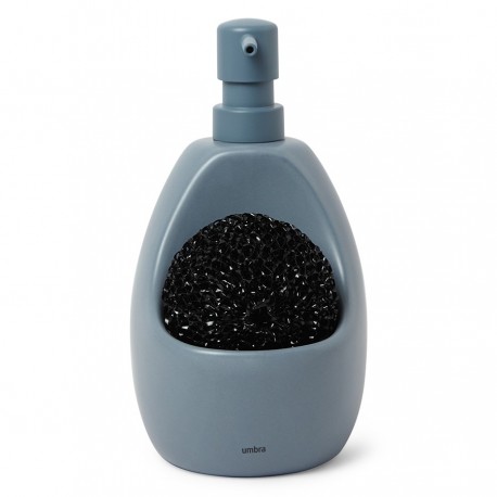 Диспенсер для мыла с подставкой для губки joey, 590 мл, серо-голубой