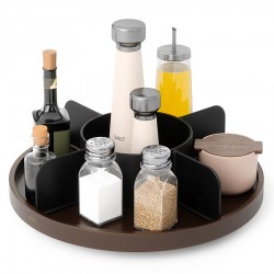 Органайзер для специй bellwood, черный/орех