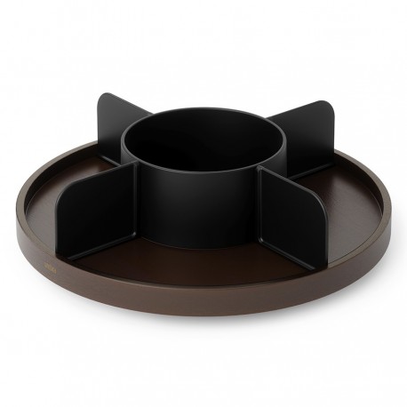 Органайзер для специй bellwood, черный/орех