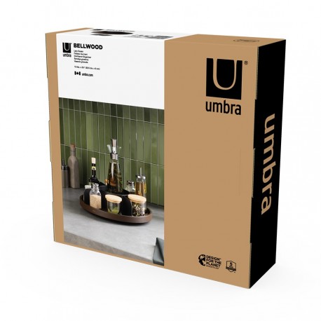 Органайзер для специй bellwood, черный/орех