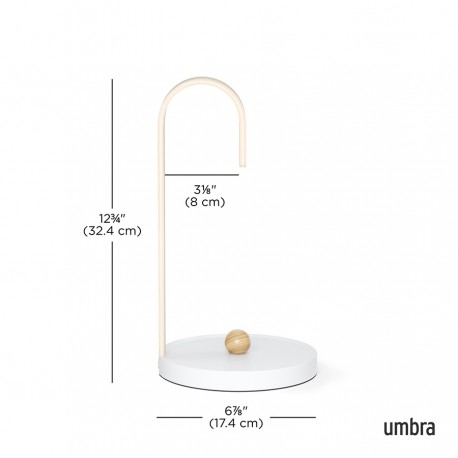Держатель для бумажных полотенец bellwood, белый/натуральное дерево