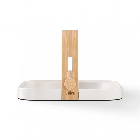 Держатель для салфеток bellwood, белый/натуральное дерево