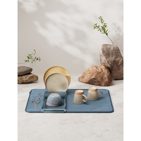 Коврик для сушки посуды udry, 46х61 см, синий