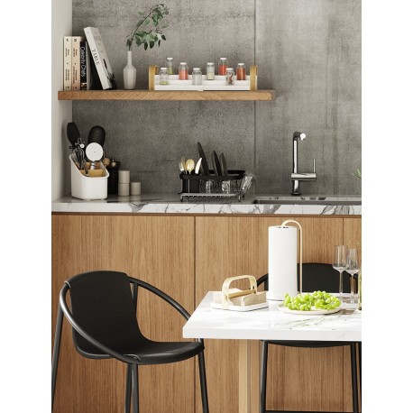 Органайзер для столовых приборов bellwood, белый/натуральное дерево