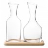 Набор кувшинов для вина и воды на деревянной подставке 1,2 л/1,4 л