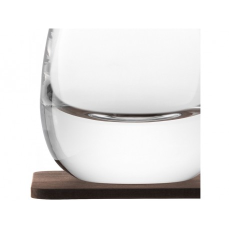 Набор стаканов с деревянными подставками islay whisky, 250 мл, 2 шт.