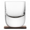 Набор стаканов с деревянными подставками renfrew whisky, 270 мл, 2 шт.