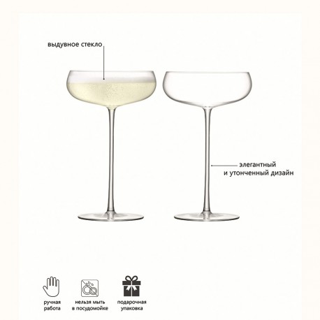 Набор креманок для шампанского wine culture, 320 мл, 2 шт.