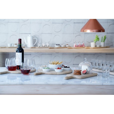 Набор стопок на деревянной подставке paddle, 40 см, 6 шт.