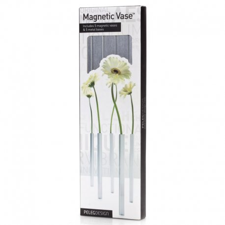 Набор магнитных ваз magnetic vase серебристый
