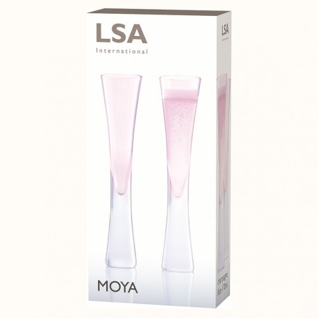 Набор бокалов для шампанского moya, 2 шт, 170 мл, розовый