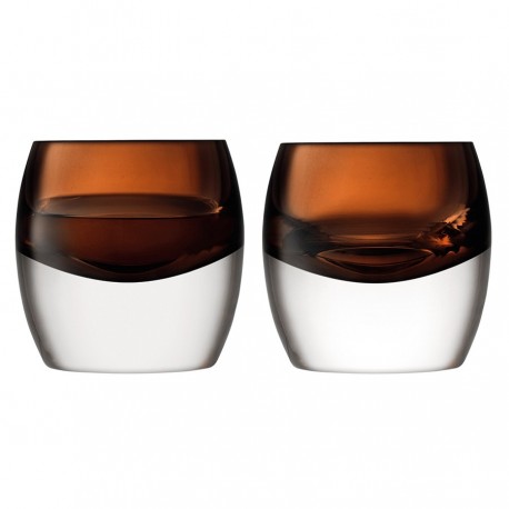 Набор низких стаканов whisky club, 230 мл, коричневый, 2 шт.