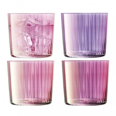 Набор низких стаканов gems, 310 мл, гранат, 4 шт.