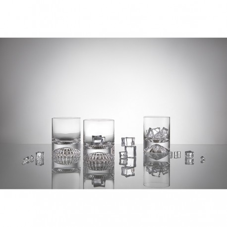 Набор стаканов для виски genty ribbs, 240 мл, 2 шт.