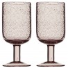 Набор бокалов для вина flowi, 410 мл, розовые, 2 шт.