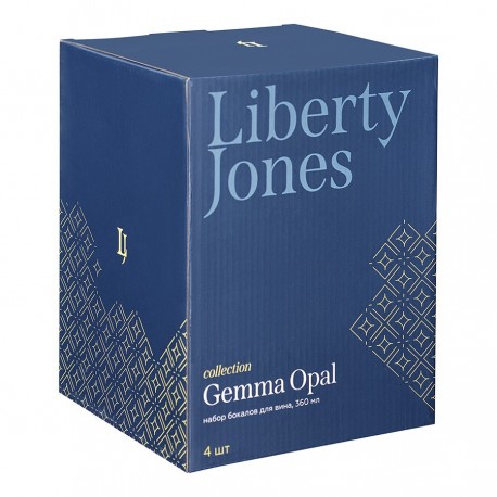 Набор бокалов для вина gemma opal, 360 мл, 4 шт.