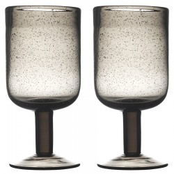 Набор бокалов для вина flowi, 410 мл, серо-коричневые, 2 шт.
