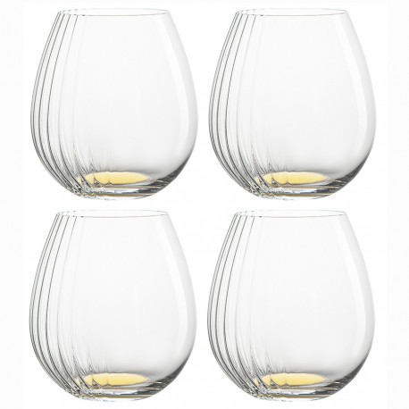 Набор бокалов для вина alice, 610 мл, золотистые, 4 шт.