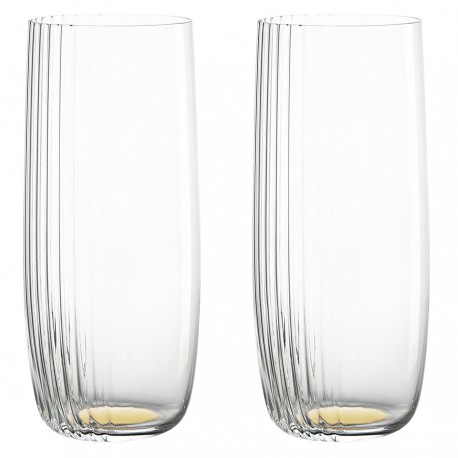 Набор стаканов alice в подарочной упаковке, 370 мл, золотистые, 2 шт.