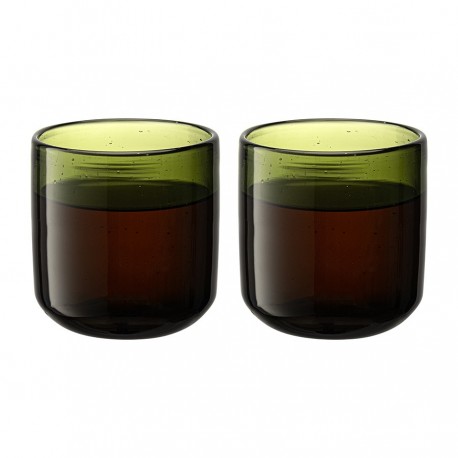 Набор стаканов flowi, 310 мл, темно-зеленые, 2 шт.