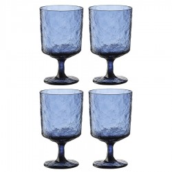 Набор бокалов из акрила arctic для вина, 280 мл, синий, 4 шт.