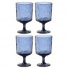Набор бокалов из акрила arctic для вина, 280 мл, синий, 4 шт.