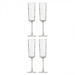 Набор бокалов из акрила arctic для шампанского, 180 мл, прозрачный, 4 шт.