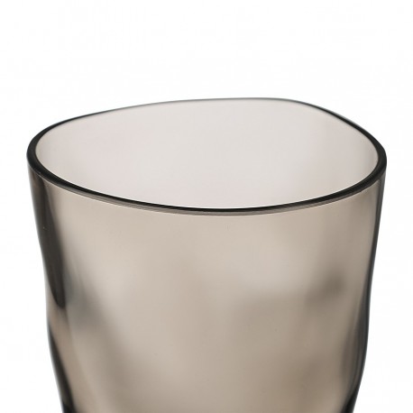 Набор стаканов из акрила hollow, 450 мл, серо-коричневый, 4 шт.