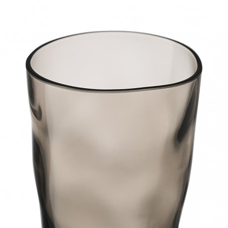 Набор стаканов из акрила hollow, 550 мл, серо-коричневый, 4 шт.