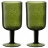 Набор бокалов для вина flowi, 410 мл, темно-зеленые, 2 шт.