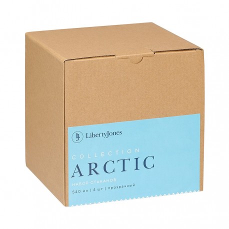 Набор стаканов из акрила arctic, 540 мл, прозрачный, 4 шт.
