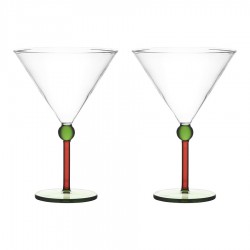 Набор креманок orb, 260 мл, зеленый/красный, 2 шт